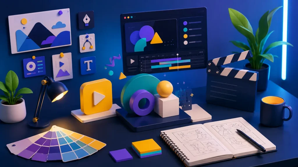 Ilustrasi jasa motion graphics untuk kebutuhan bisnis